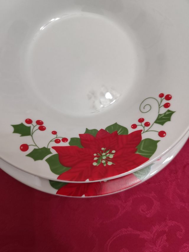 Set Servizio piatti ceramica 12 pezzi dà 6 persone