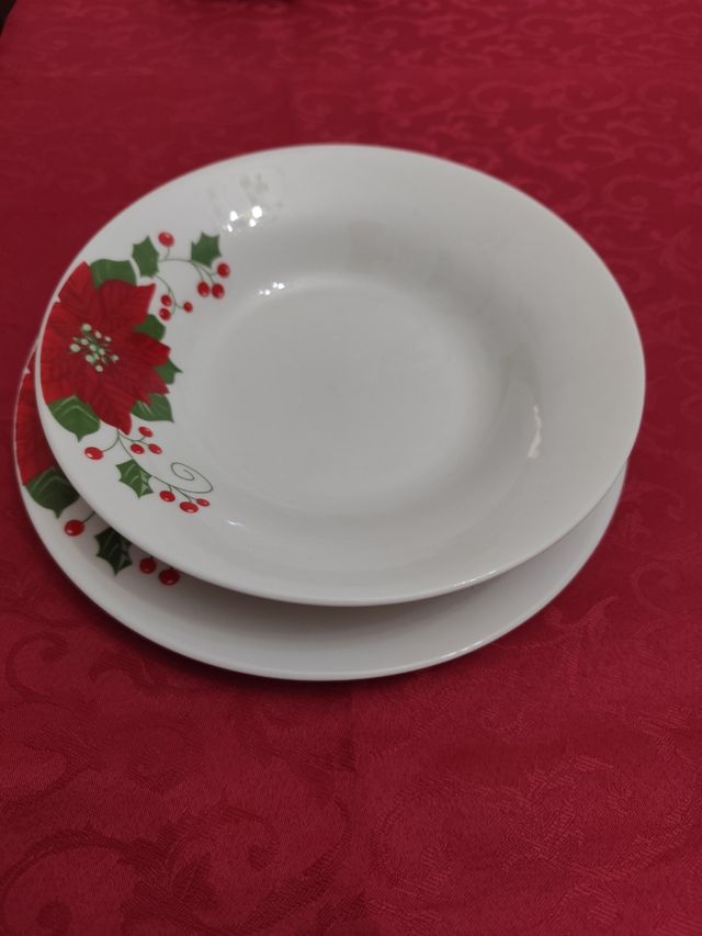 Set Servizio piatti ceramica 12 pezzi dà 6 persone