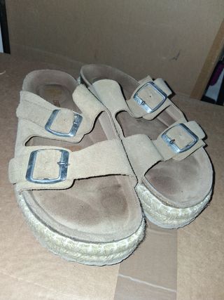 Sandalias Beige Plataforma