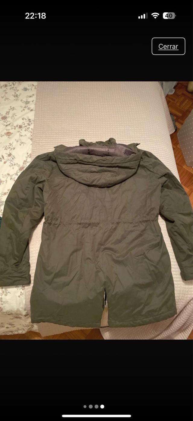 Abrigo Only verde hombre XL