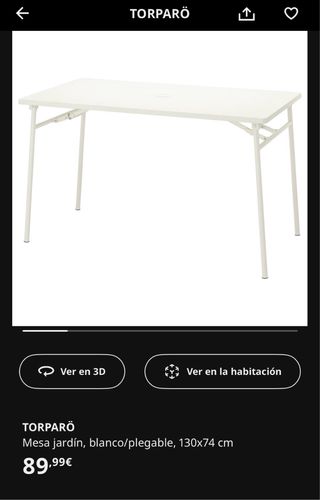 Comedor Exterior IKEA Blanco
