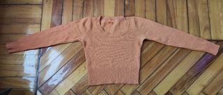 Jersey MNG cuello redondo naranja Talla M