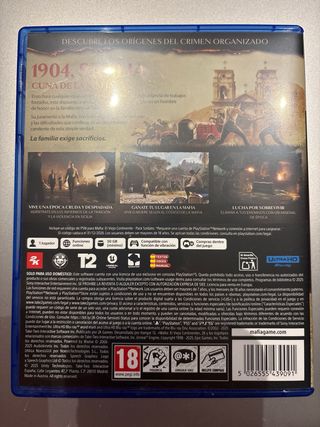 Mafia: El Viejo Continente PS5