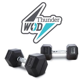 Mancuernas Thunder WOD 2x10kg Hexagonales
