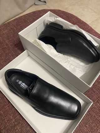 Mocasines negros Iturri talla 44 Piel
