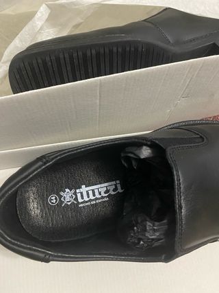 Mocasines negros Iturri talla 44 Piel