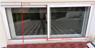 Ventana corredera de aluminio