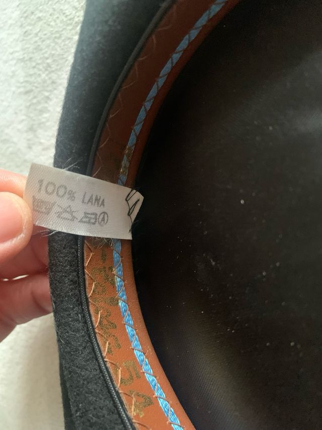 Boina Teodoro Lana Negra 52 cm