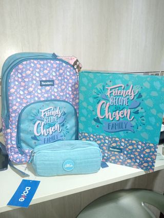 Mochila escolar, estuche y archivador Tandem