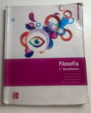 Libro de Filosofía de 1º de Bachillerato.