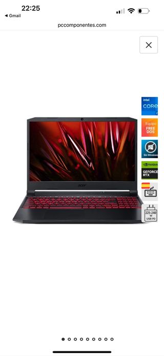 Portátil Acer Nitro 5 Negro