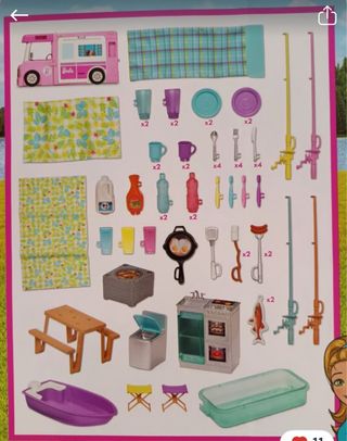 Barbie Accesorios de Camping