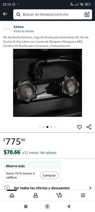 Caja ducha autocaravana Camper móvil feria