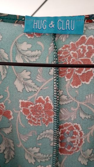 Vestido Hug&Clau verde estampado floral