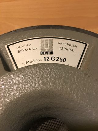 Altavoz Beyma 12G250 Vintage 12"
