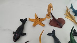Lote figuras fauna marina