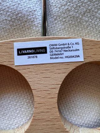 Cabides para lenços/encharpes em madeira