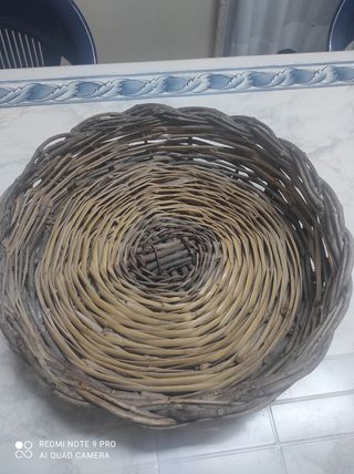 Cestino in vimini vintage