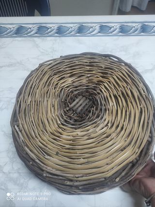 Cestino in vimini vintage