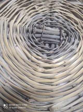 Cestino in vimini vintage