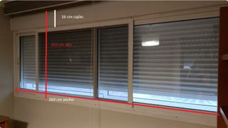 Ventana corredera aluminio climalit