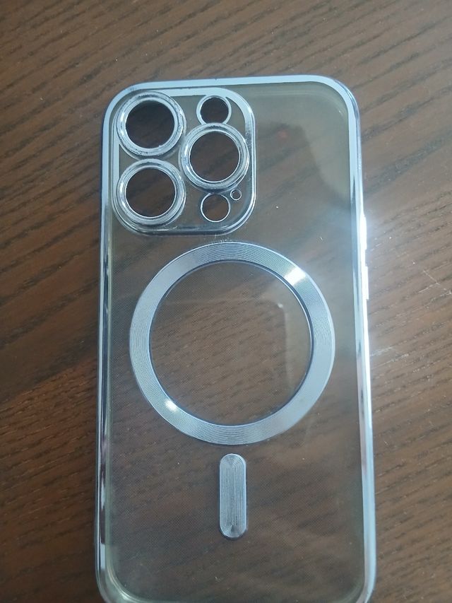 Capa Silicone MagSafe iPhone 14 Pro Transparente