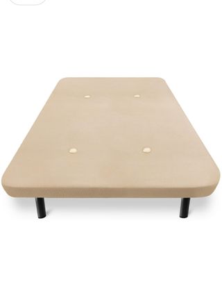 Base tapizada beige 1,05x1,90 cm sin estrenar