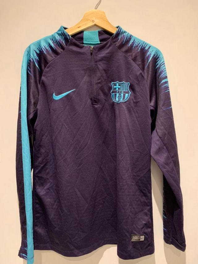 Chaqueta Barça Nike Entrenamiento Morado/Turquesa