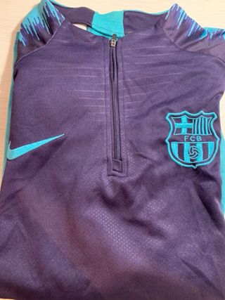 Chaqueta Barça Nike Entrenamiento Morado/Turquesa