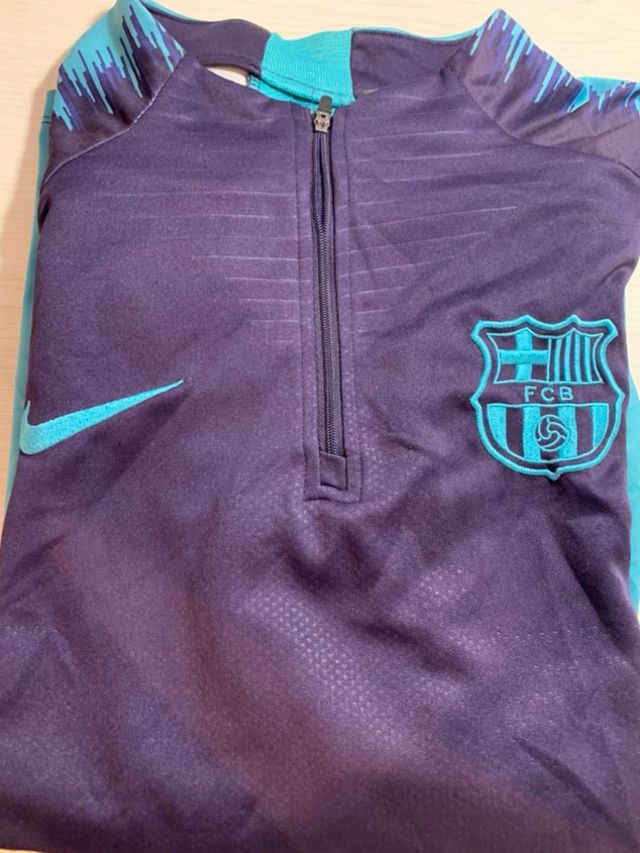 Chaqueta Barça Nike Entrenamiento Morado/Turquesa