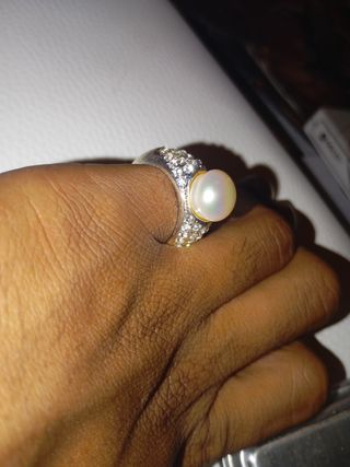 Conjunto Plata y Perla Natural