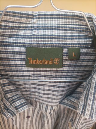 Camicia Timberland a quadri blu e bianchi taglia L