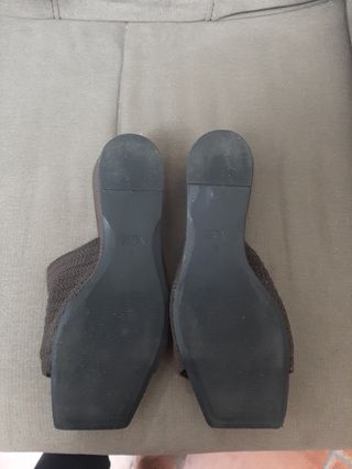 Cuñas Zara Marrón Chocolate Talla 41