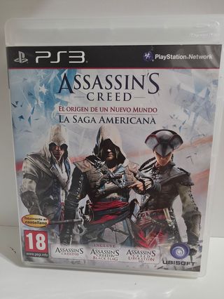 Juego PS3 Assassin's Creed La Saga Americana