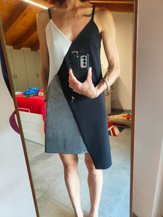 Vestito da sera bicolore