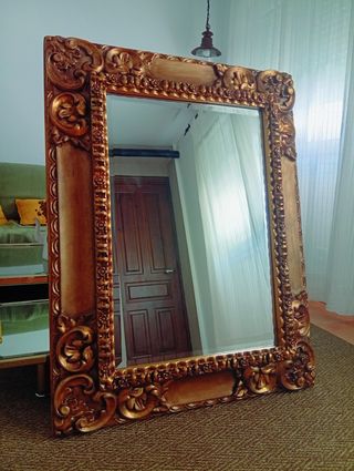 Espejo Grande Dorado