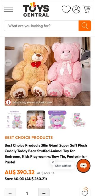 Orso di peluche gigante