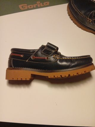 Zapatos Colegio Gorila Azul Talla 37 36100