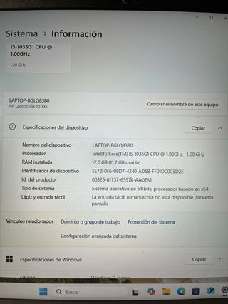 Portátil HP 15s-fq1xxx Blanco
