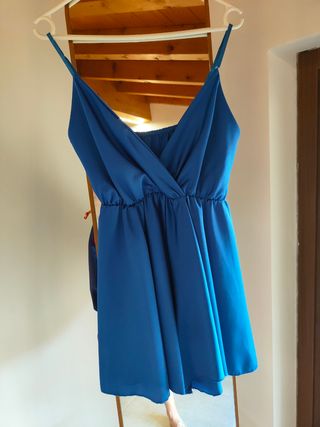 Vestito corto azzurro