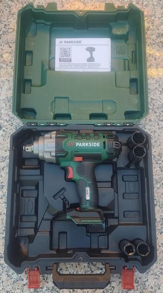 Pack pistola impacto Parkside 20v - nova