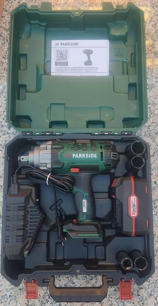 Pack pistola impacto Parkside 20v - nova