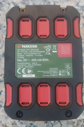 Pack pistola impacto Parkside 20v - nova