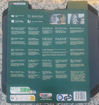 Pack pistola impacto Parkside 20v - nova