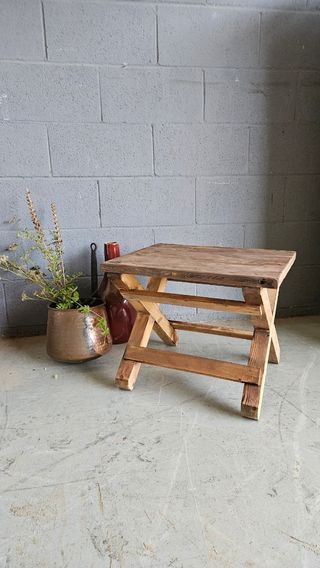 Banco mesa madera rústica