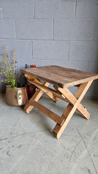 Banco mesa madera rústica