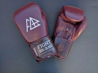 Guantes de boxeo granates de cuero