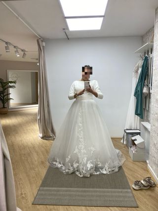 Vestido de Novia con Velo