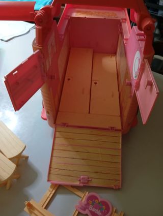 Camper Barbie con Cavallo horse trailer vintage 