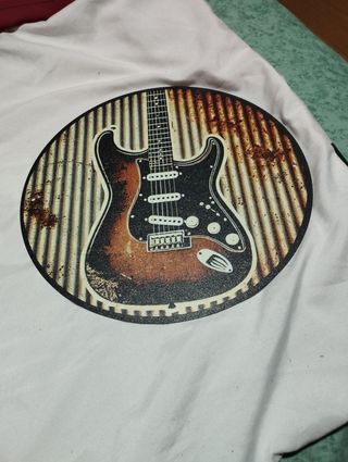 Placa Metálica Guitarra Eléctrica 20cm